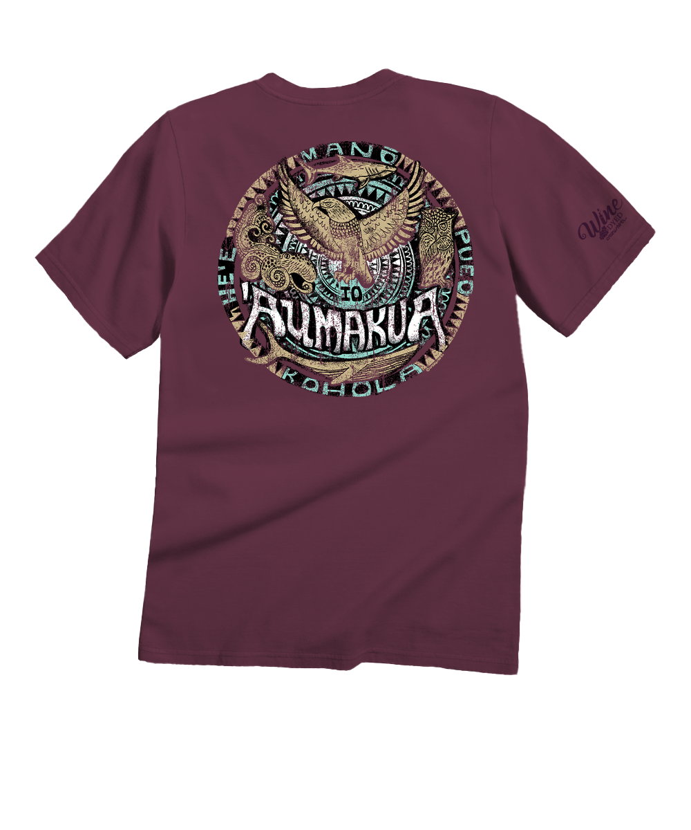 Aumakua Circle - Wine Dyed Short Sleeve Crewneck T-Shirt