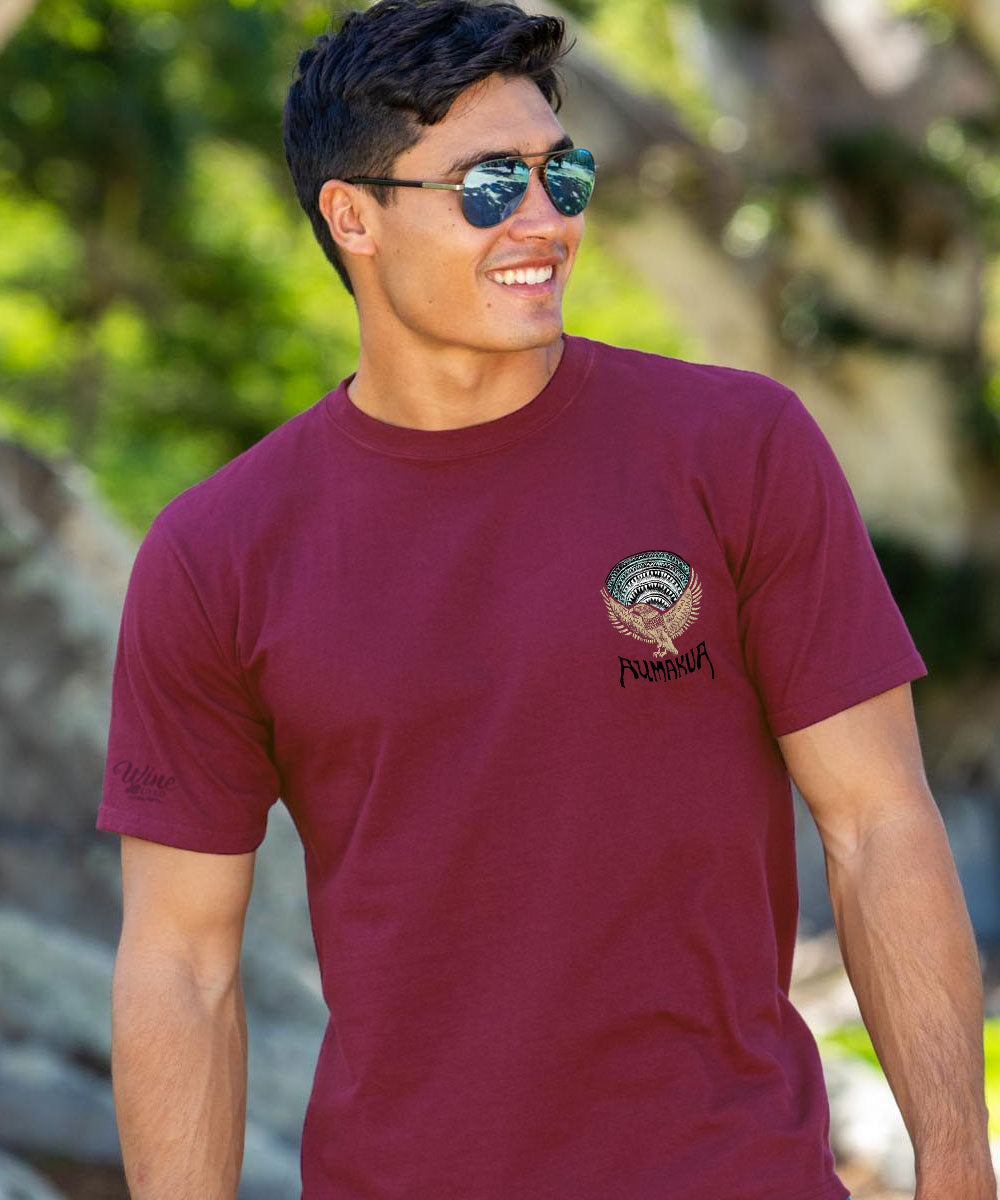 Aumakua Circle - Wine Dyed Short Sleeve Crewneck T-Shirt 3 Aumakua Circle - Wine Dyed Short Sleeve Crewneck T-Shirt