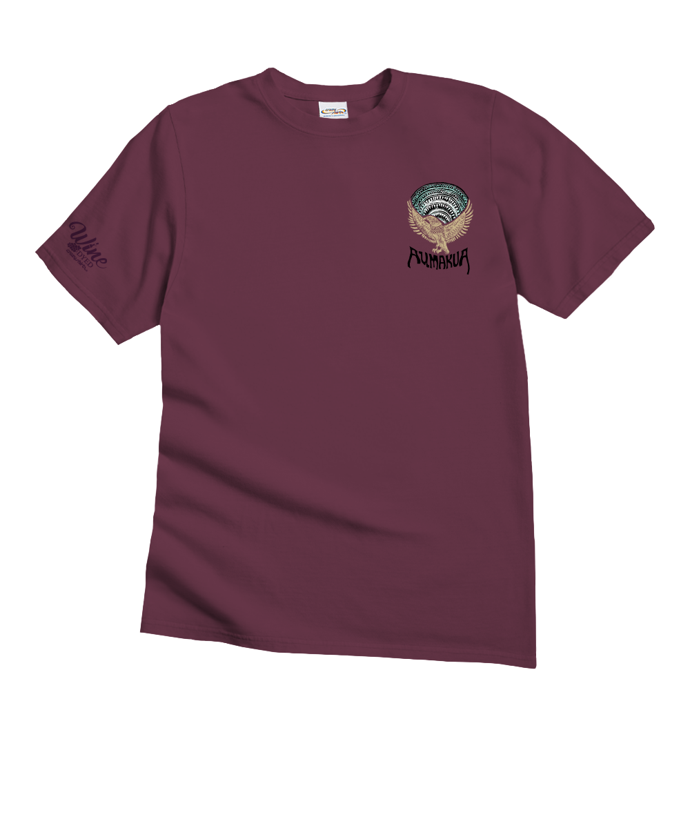 Aumakua Circle - Wine Dyed Short Sleeve Crewneck T-Shirt 4 Aumakua Circle - Wine Dyed Short Sleeve Crewneck T-Shirt