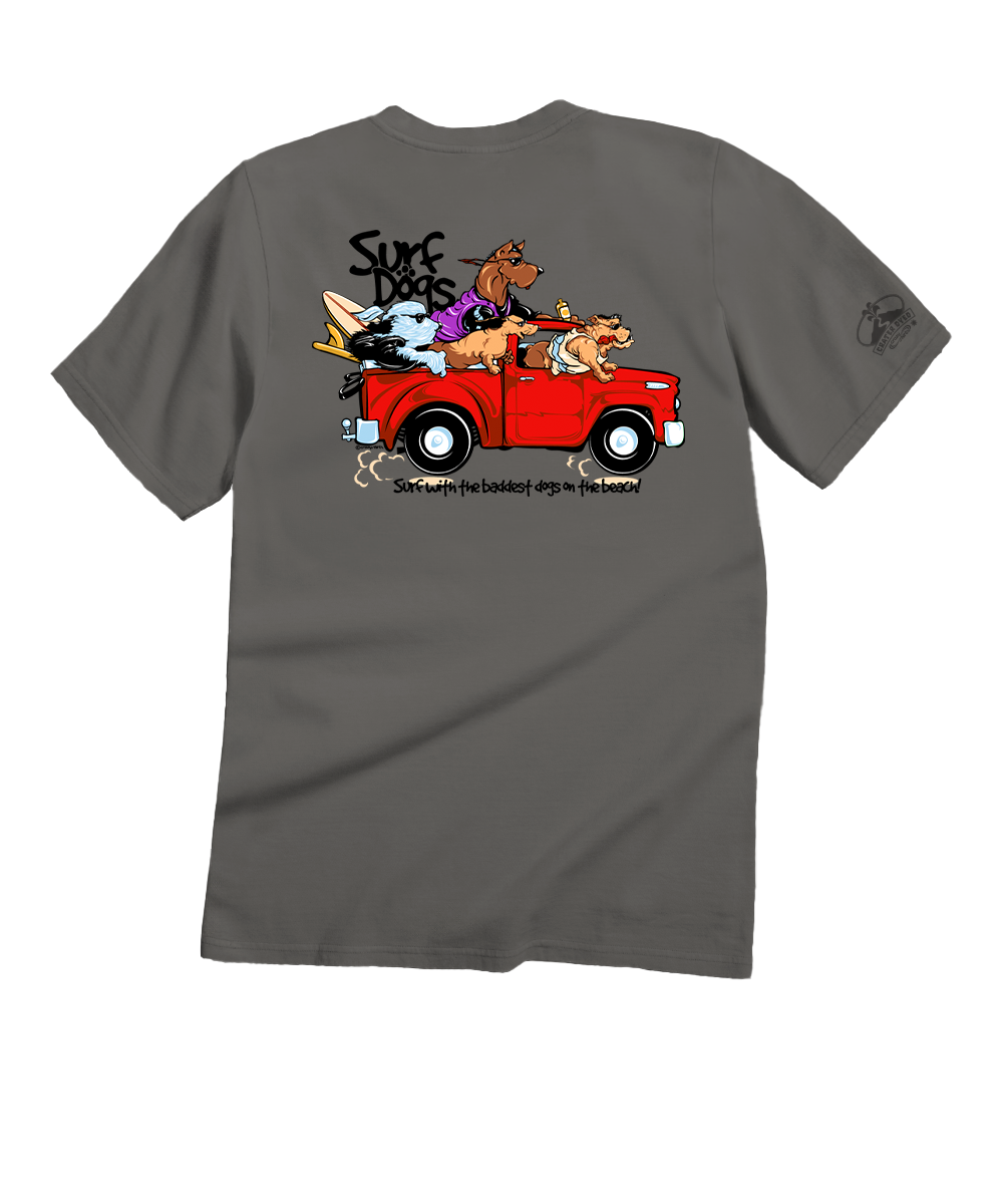Bad Surf Dogs - Crater Dyed® Short Sleeve Crewneck T-Shirt