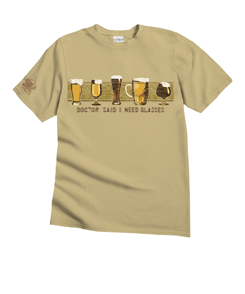 Band of Brews - Beer Dyed Short Sleeve Crewneck T-Shirt 1 Band of Brews - Beer Dyed Short Sleeve Crewneck T-Shirt