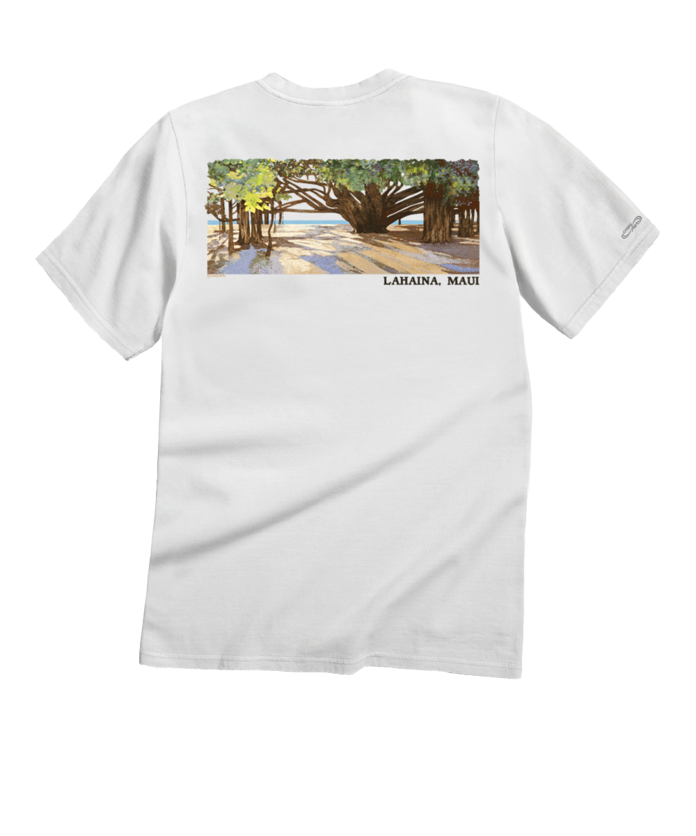 Banyan Tree Court - White Short Sleeve Crewneck T-Shirt 1 Banyan Tree Court - White Short Sleeve Crewneck T-Shirt