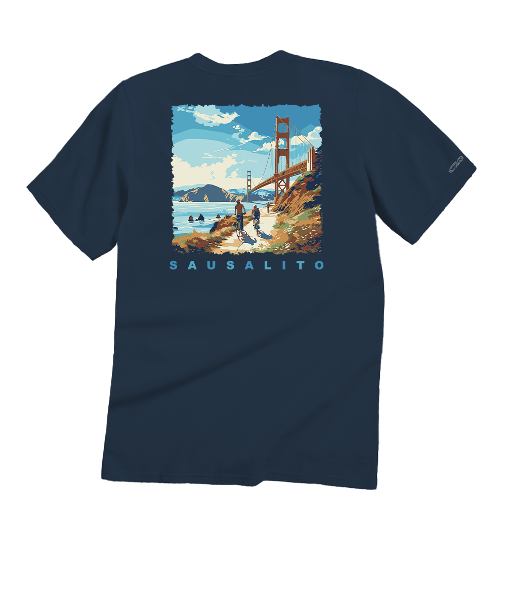 Bay Bikers - Navy Short Sleeve Crewneck T-Shirt
