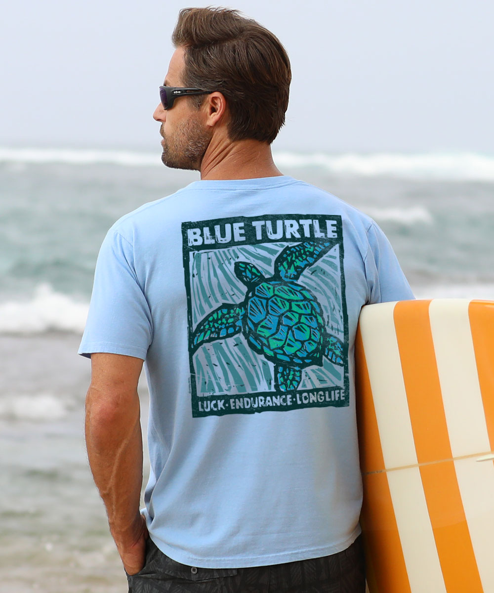 Blue Turtle - Blue Sky Short Sleeve Crewneck T-Shirt 2 Blue Turtle - Blue Sky Short Sleeve Crewneck T-Shirt
