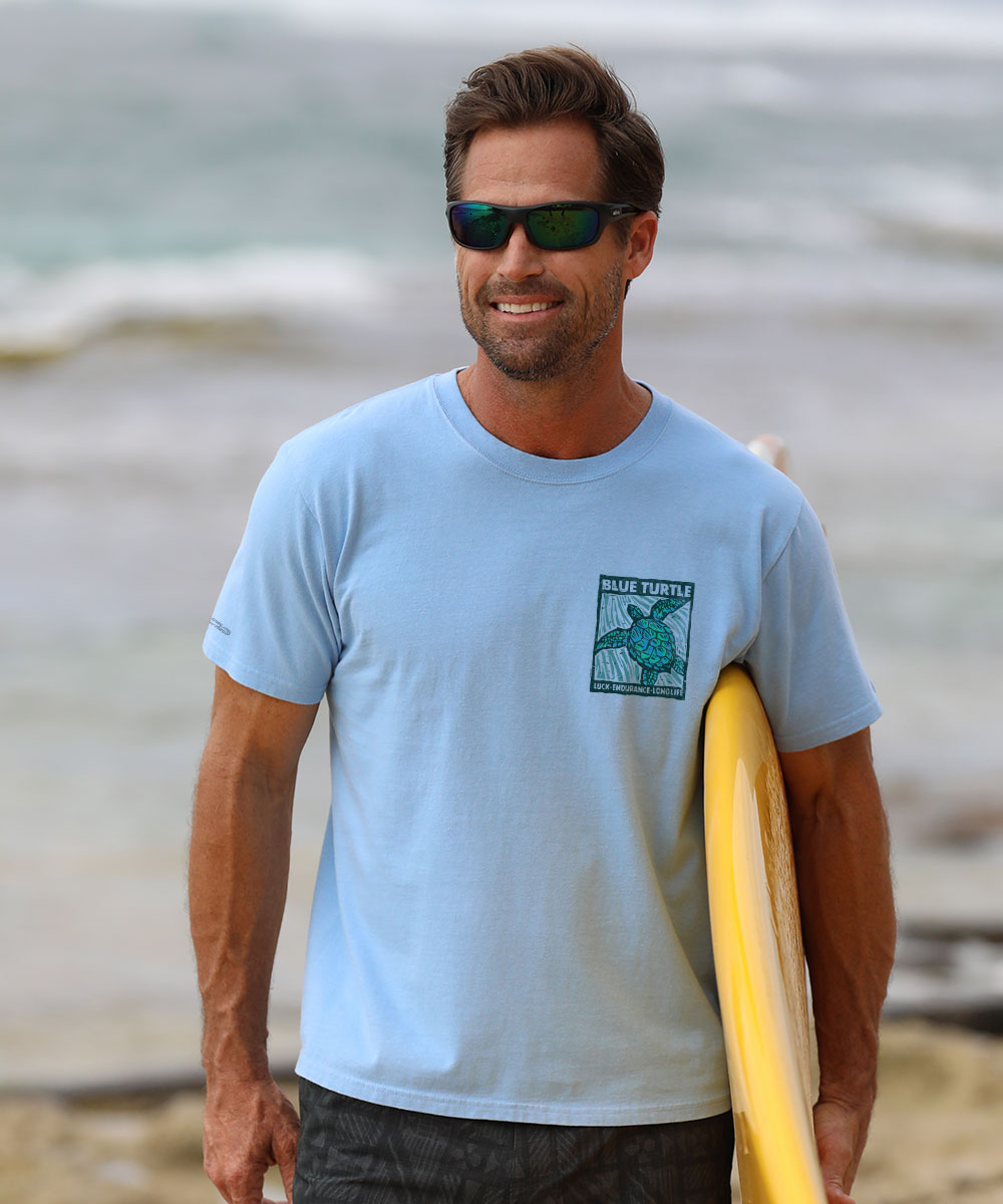 Blue Turtle - Blue Sky Short Sleeve Crewneck T-Shirt 3 Blue Turtle - Blue Sky Short Sleeve Crewneck T-Shirt