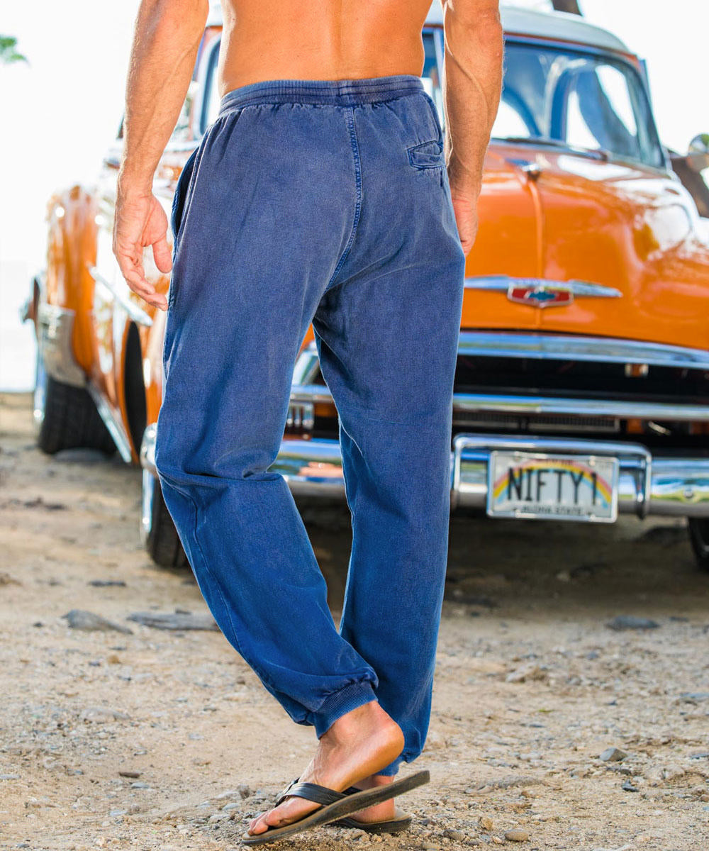 Blueberry Dyed Canton Pants 3 Blueberry Dyed Canton Pants