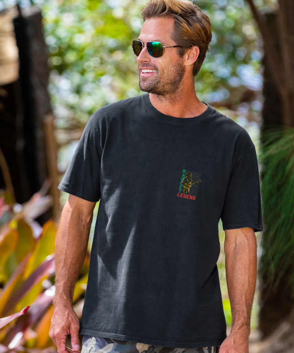 Bob Marley Legend - Black Short Sleeve Crewneck T-Shirt 3 Bob Marley Legend - Black Short Sleeve Crewneck T-Shirt