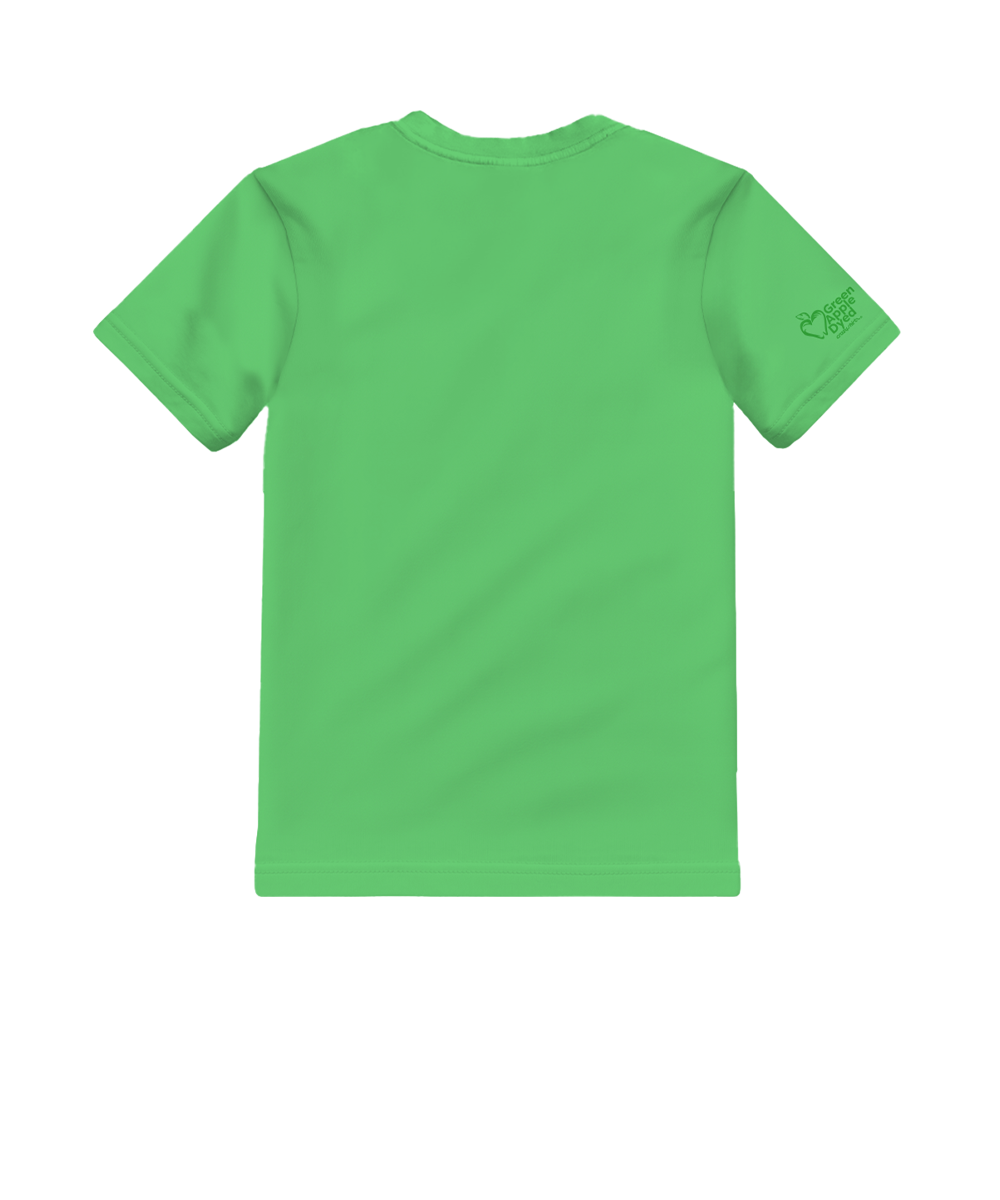 Butterfly Bouquet - Green Apple Dyed Short Sleeve Crewneck T-Shirt 4 Butterfly Bouquet - Green Apple Dyed Short Sleeve Crewneck T-Shirt