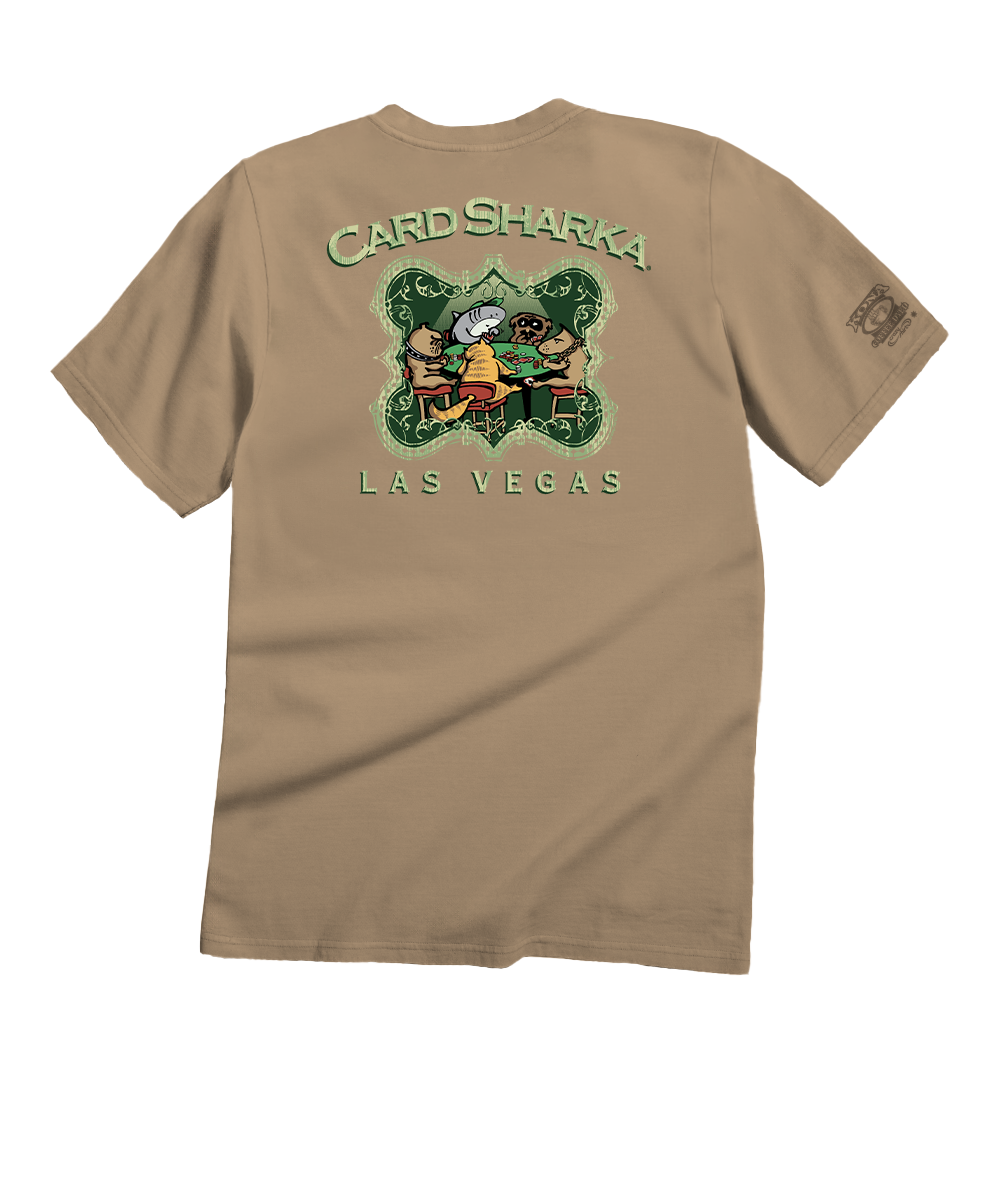 Card Sharka - Kona Coffee Dyed Short Sleeve Crewneck T-Shirt