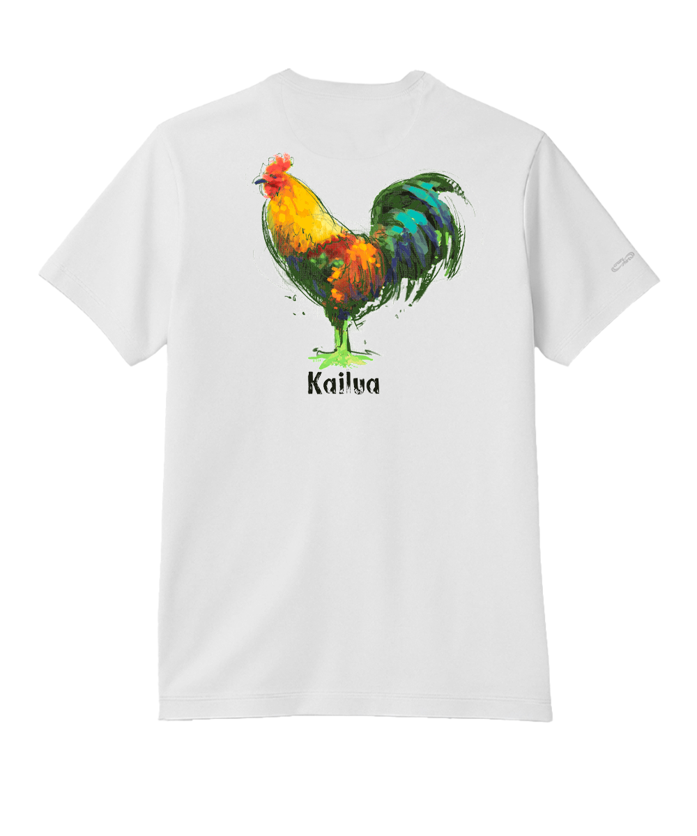 Chicken Scratch - White Short Sleeve Pima T-Shirt 1 Chicken Scratch - White Short Sleeve Pima T-Shirt