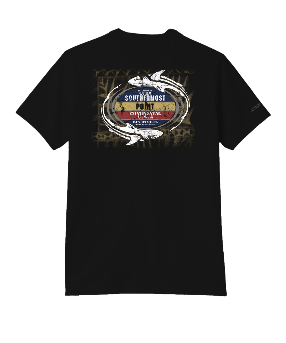 Circling Buoy - Jet Black Short Sleeve Pima T-Shirt