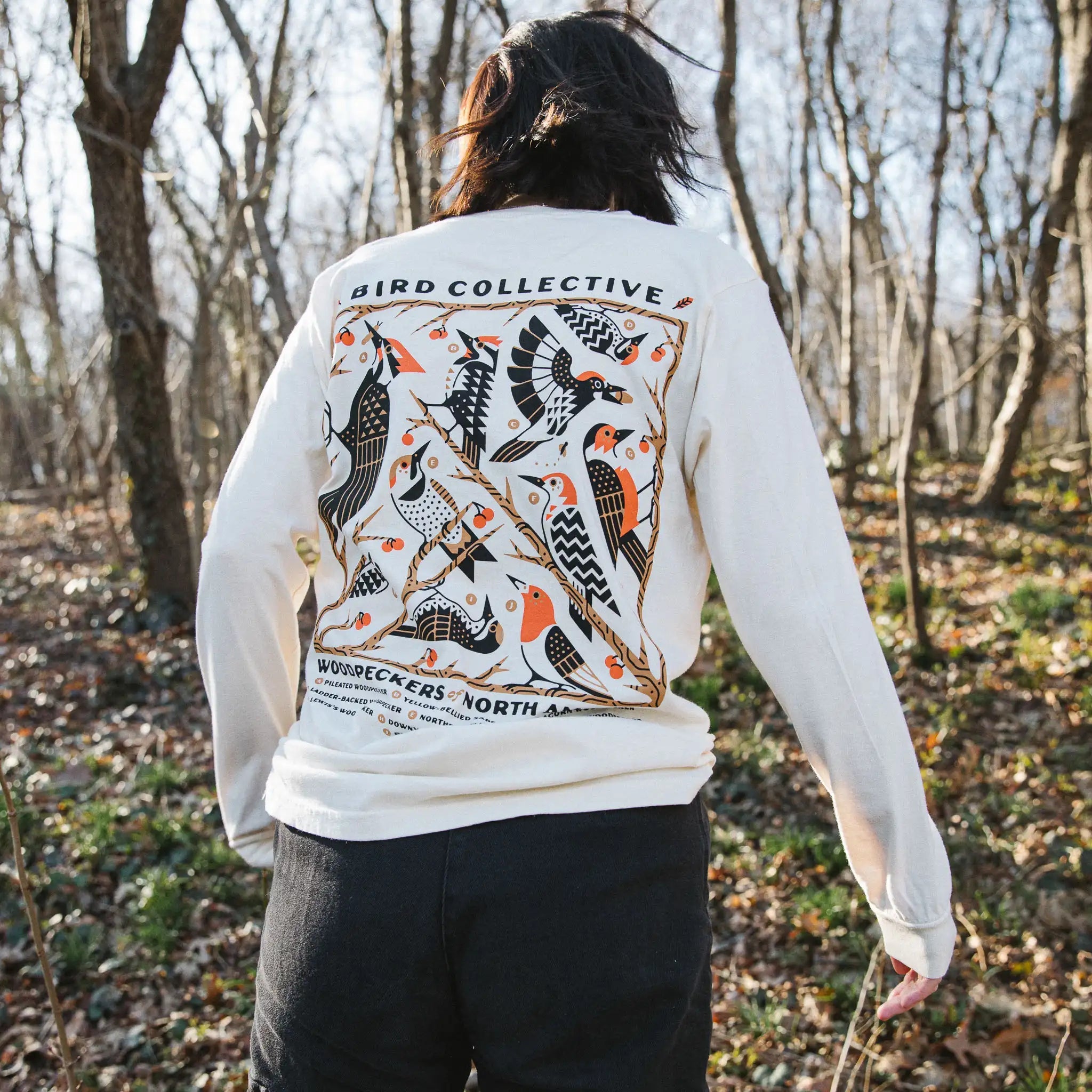 Woodpeckers of North America Long Sleeve T-Shirt 4 Woodpeckers of North America Long Sleeve T-Shirt