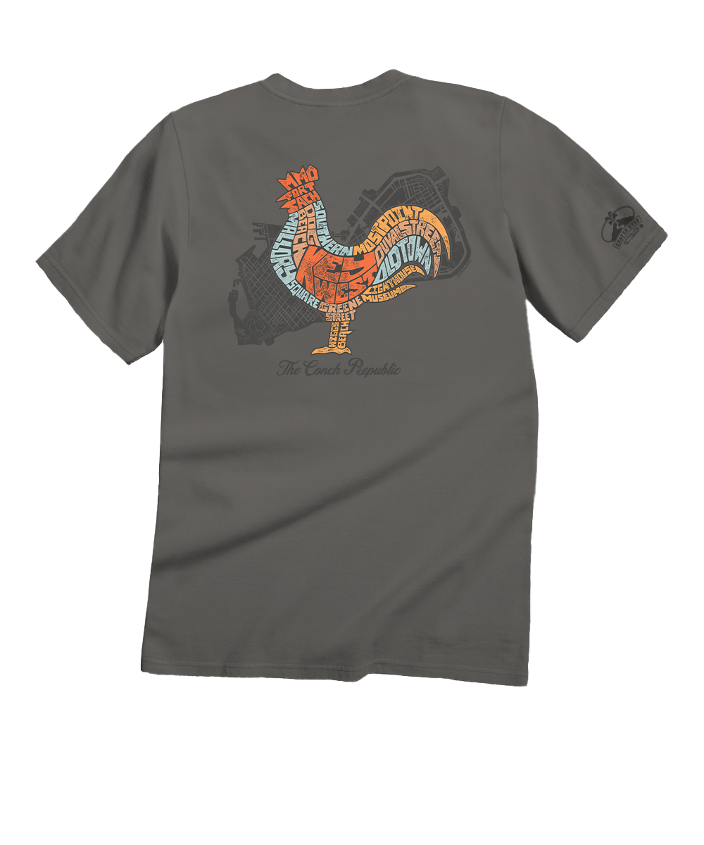 Conch Bird - Crater Dyed® Short Sleeve Crewneck T-Shirt 1 Conch Bird - Crater Dyed® Short Sleeve Crewneck T-Shirt