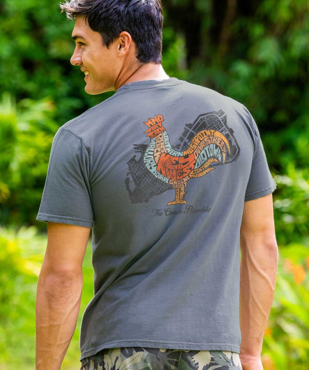 Conch Bird - Crater Dyed® Short Sleeve Crewneck T-Shirt 2 Conch Bird - Crater Dyed® Short Sleeve Crewneck T-Shirt
