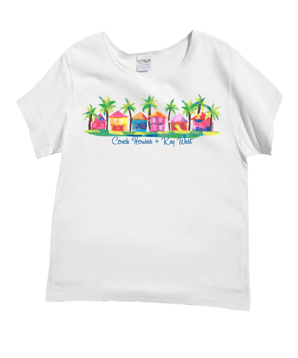 Conch Houses - White Short Sleeve Scoop Neck T-Shirt