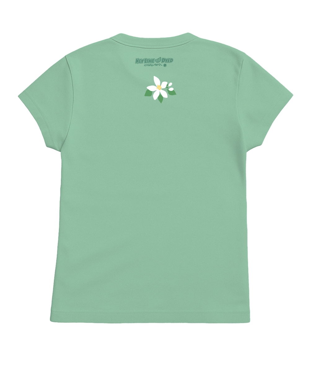 Conch Republic Blossom - Key Lime Dyed Short Sleeve Crewneck T-Shirt 2 Conch Republic Blossom - Key Lime Dyed Short Sleeve Crewneck T-Shirt