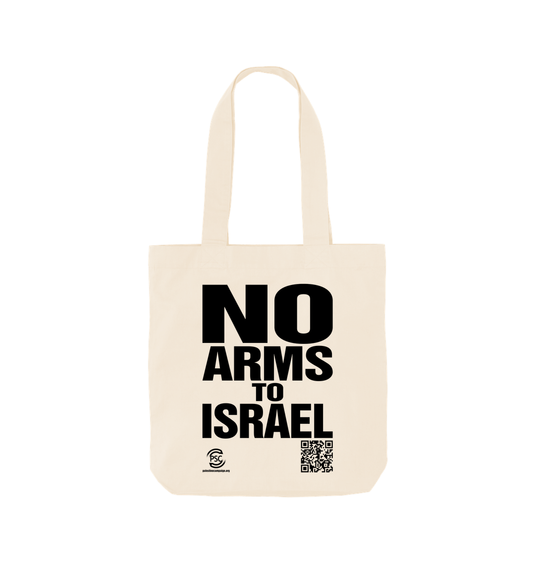 No Arms To Israel Natural Tote
