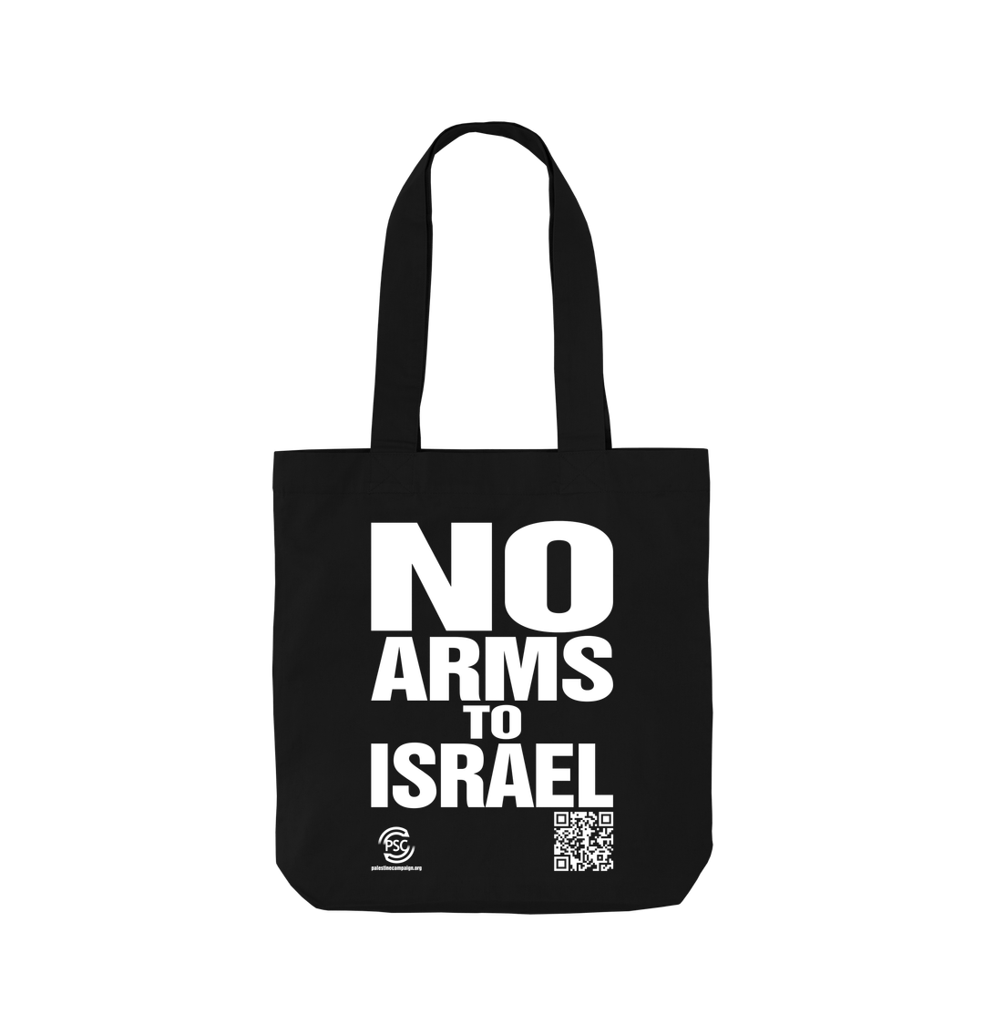 No Arms To Israel Black Tote