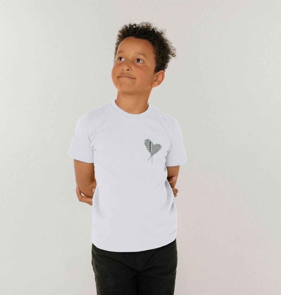 Keffiyeh "Heart " - Kids T-Shirt 2 Keffiyeh "Heart " - Kids T-Shirt