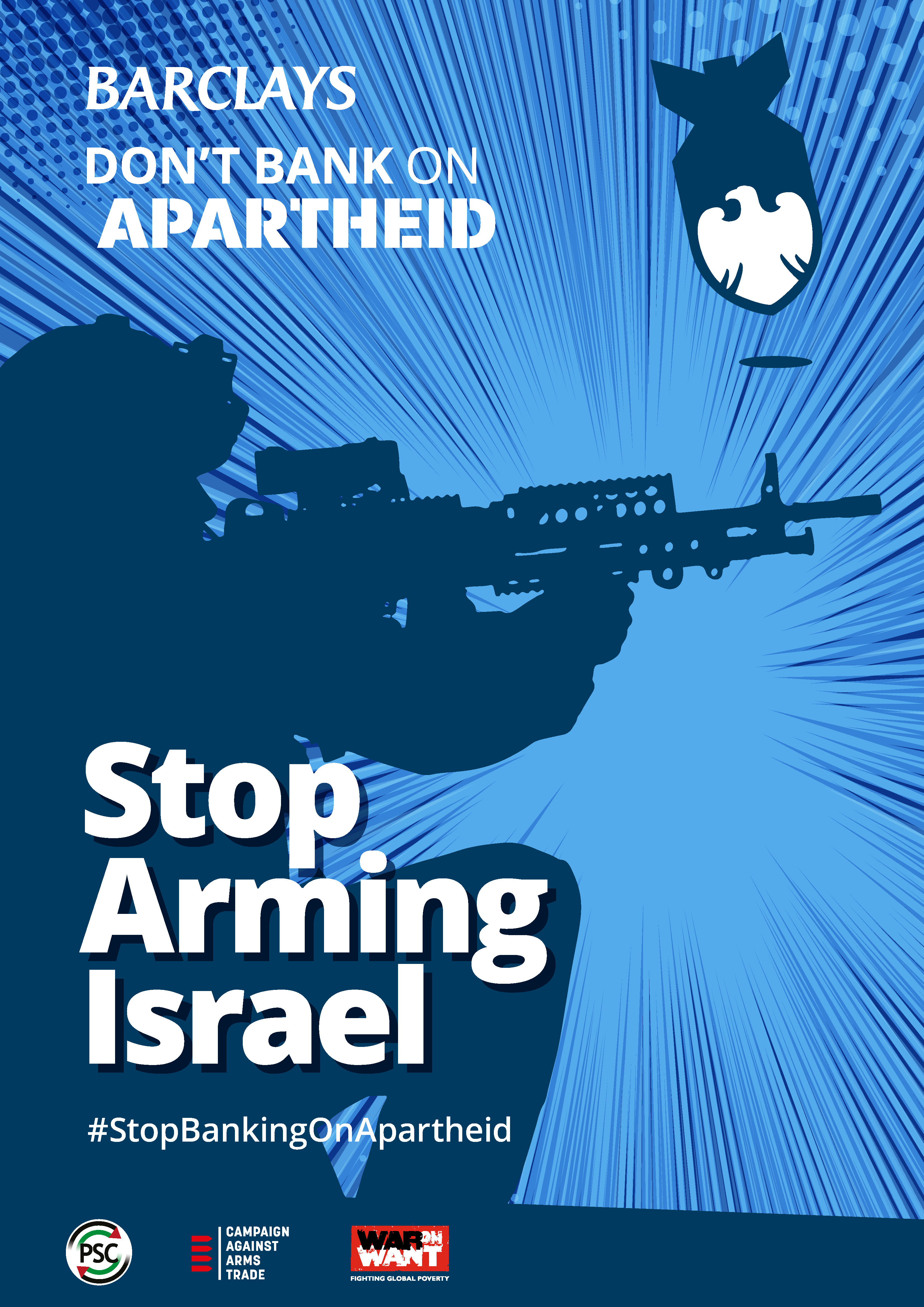 Barclays Don't Bank on Apartheid Placards
