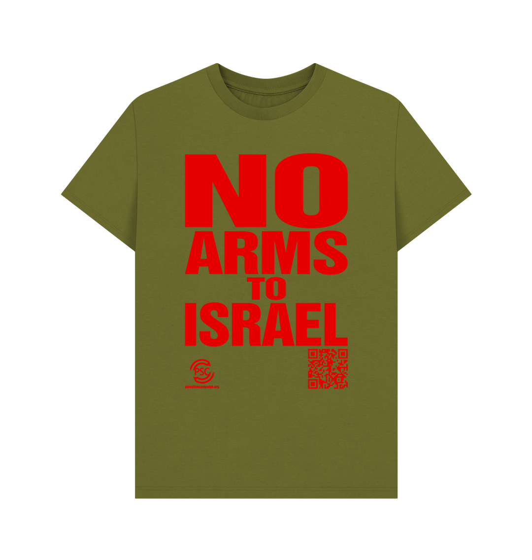 No Arms To Israel Green T-shirt