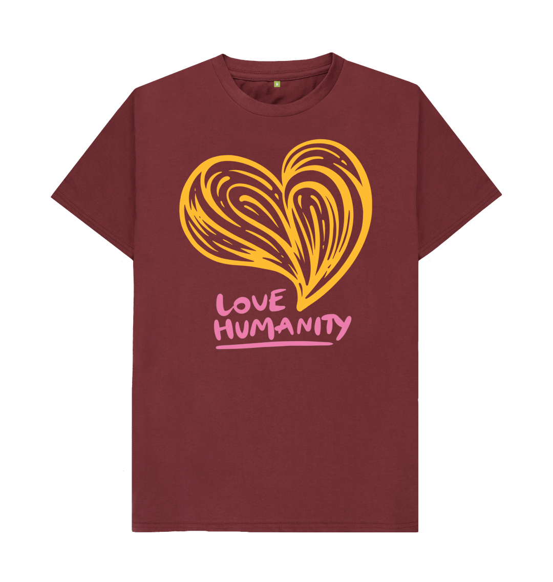 Unisex T-shirt - Love Humanity - Yellow 5 Unisex T-shirt - Love Humanity - Yellow