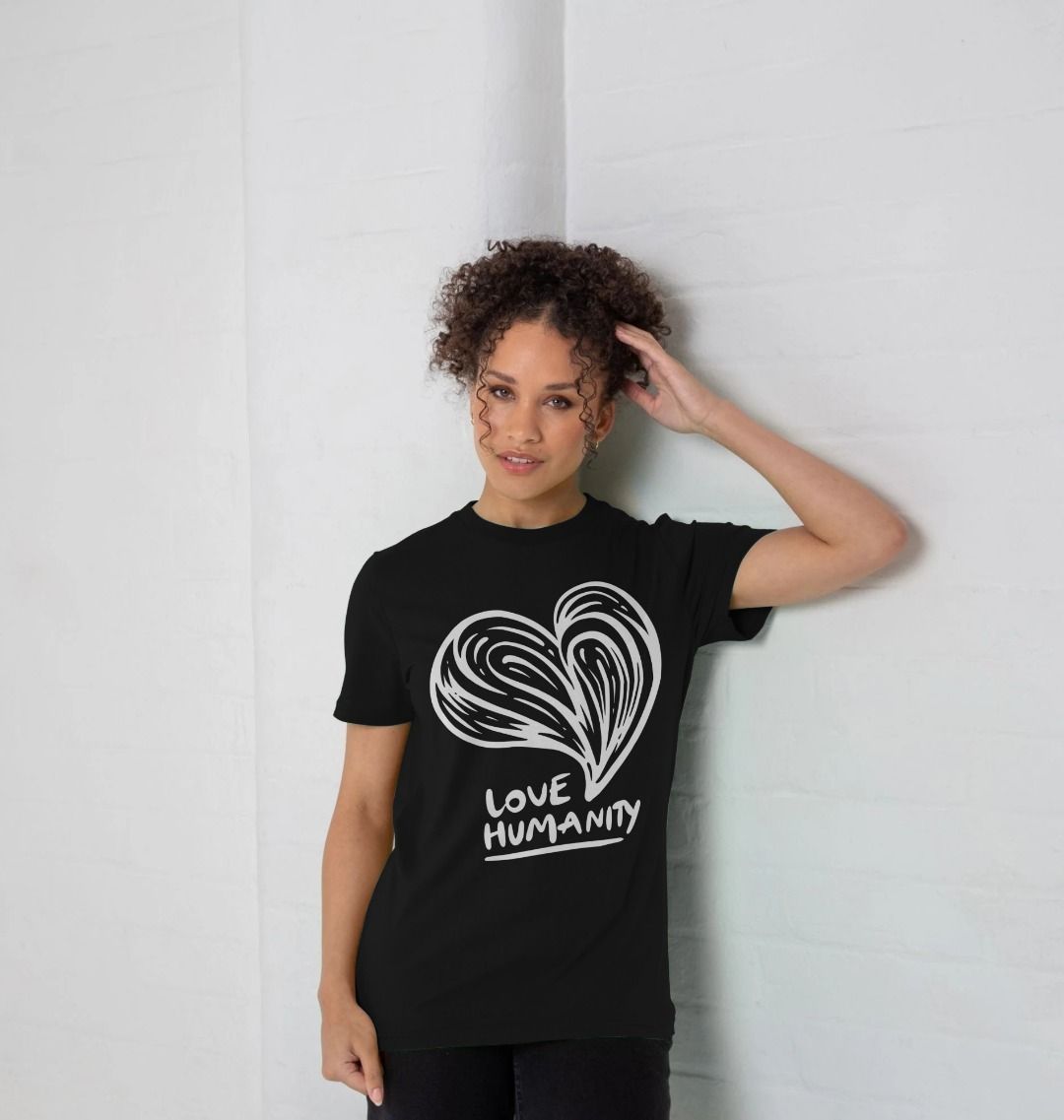 Unisex T-Shirt - Love Humanity White 3 Unisex T-Shirt - Love Humanity White