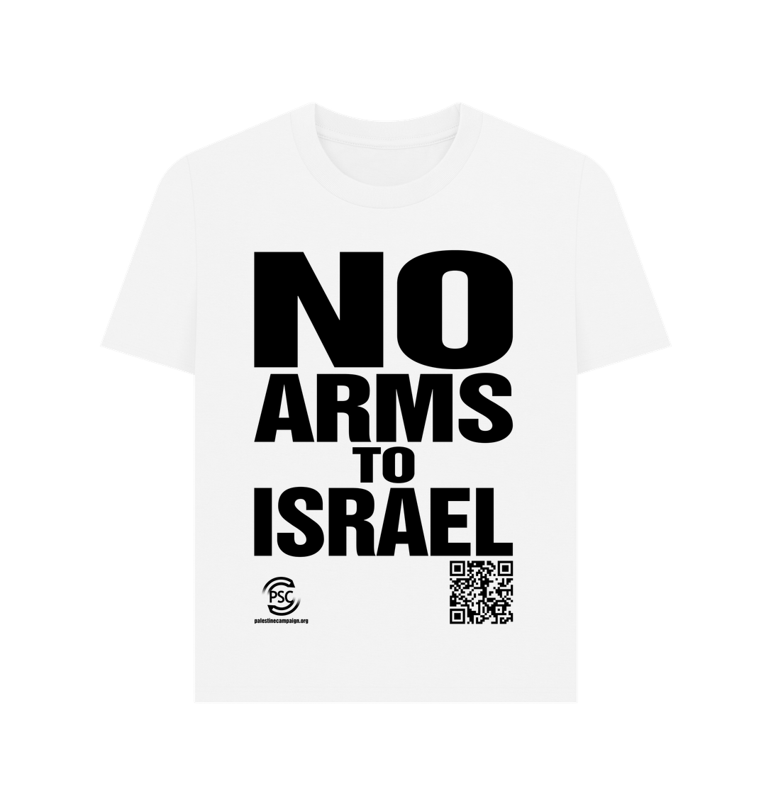 No Arms To Israel White T-shirt Women
