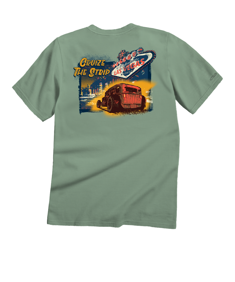 Cruize The Strip - Seaglass Short Sleeve Crewneck T-Shirt
