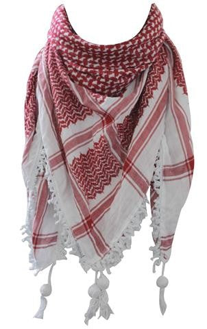 Original Hirbawi Red and White Keffiyeh