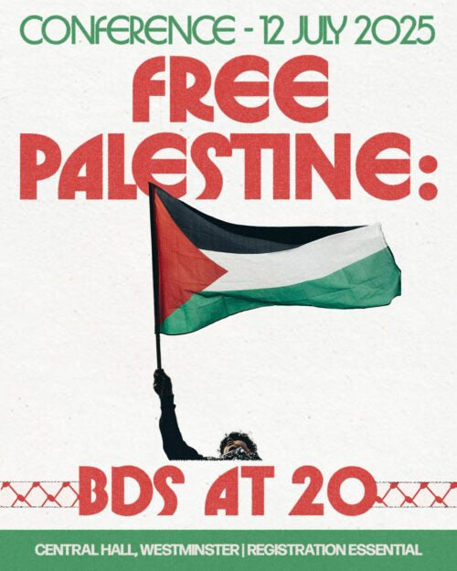 Conference – Free Palestine: BDS at 20 1 Conference – Free Palestine: BDS at 20
