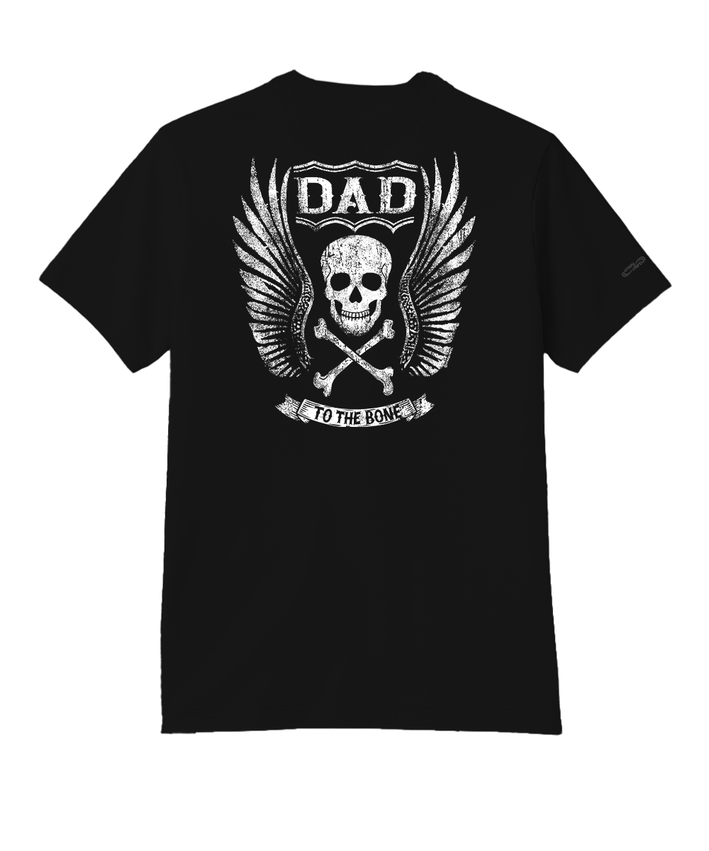 Dad To The Bone - Jet Black Short Sleeve Pima T-Shirt
