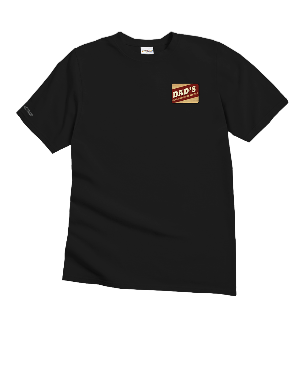 Dads Taxi - Black Short Sleeve Crewneck T-Shirt 4 Dads Taxi - Black Short Sleeve Crewneck T-Shirt