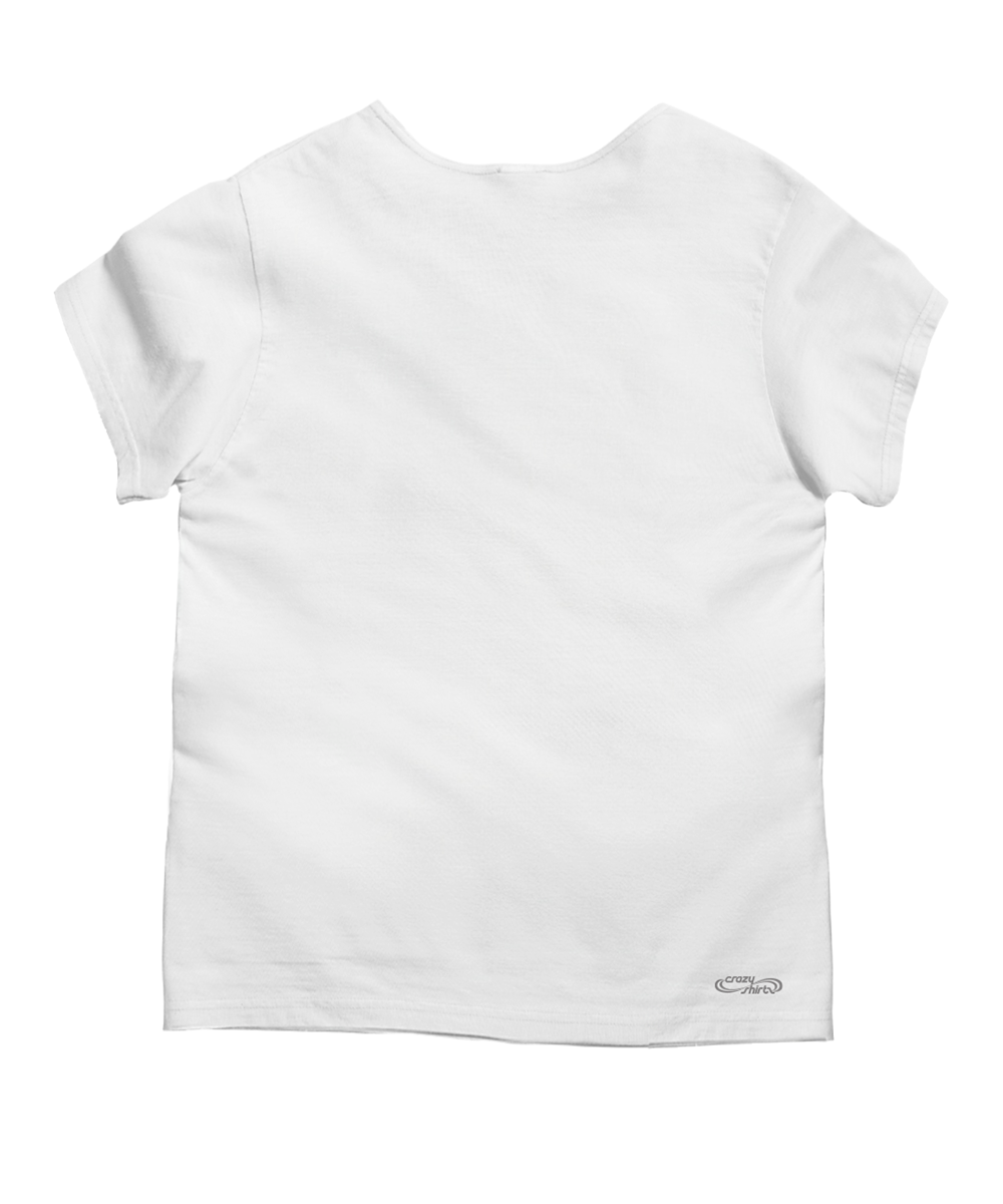 Dahlia Band - White Short Sleeve Scoop Neck T-Shirt 4 Dahlia Band - White Short Sleeve Scoop Neck T-Shirt