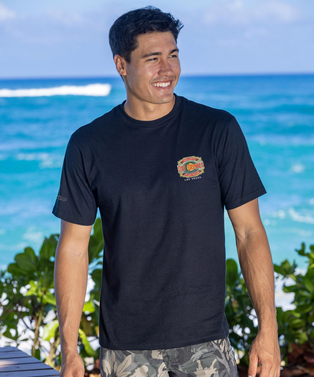 Day Drinker - Black Short Sleeve Crewneck T-Shirt 3 Day Drinker - Black Short Sleeve Crewneck T-Shirt