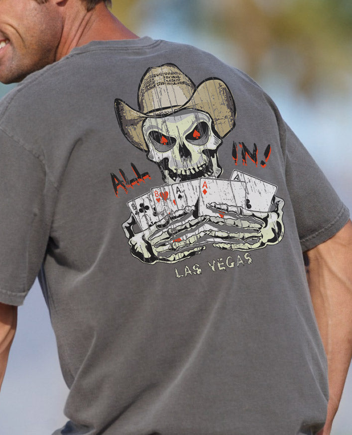 Dead Mans Hand - Crater Dyed® Short Sleeve Crewneck T-Shirt 2 Dead Mans Hand - Crater Dyed® Short Sleeve Crewneck T-Shirt
