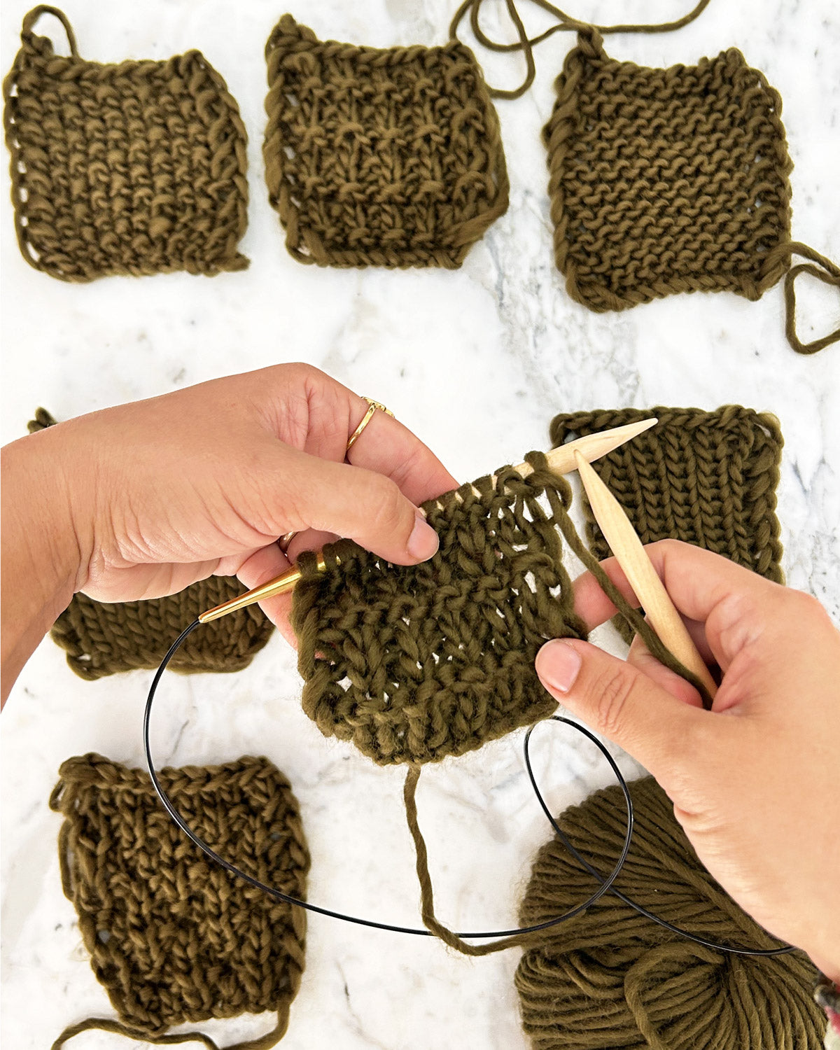 Stitch Sampler Kit: Learn The Basics Knitting Kit - Coming Soon 4 Stitch Sampler Kit: Learn The Basics Knitting Kit - Coming Soon