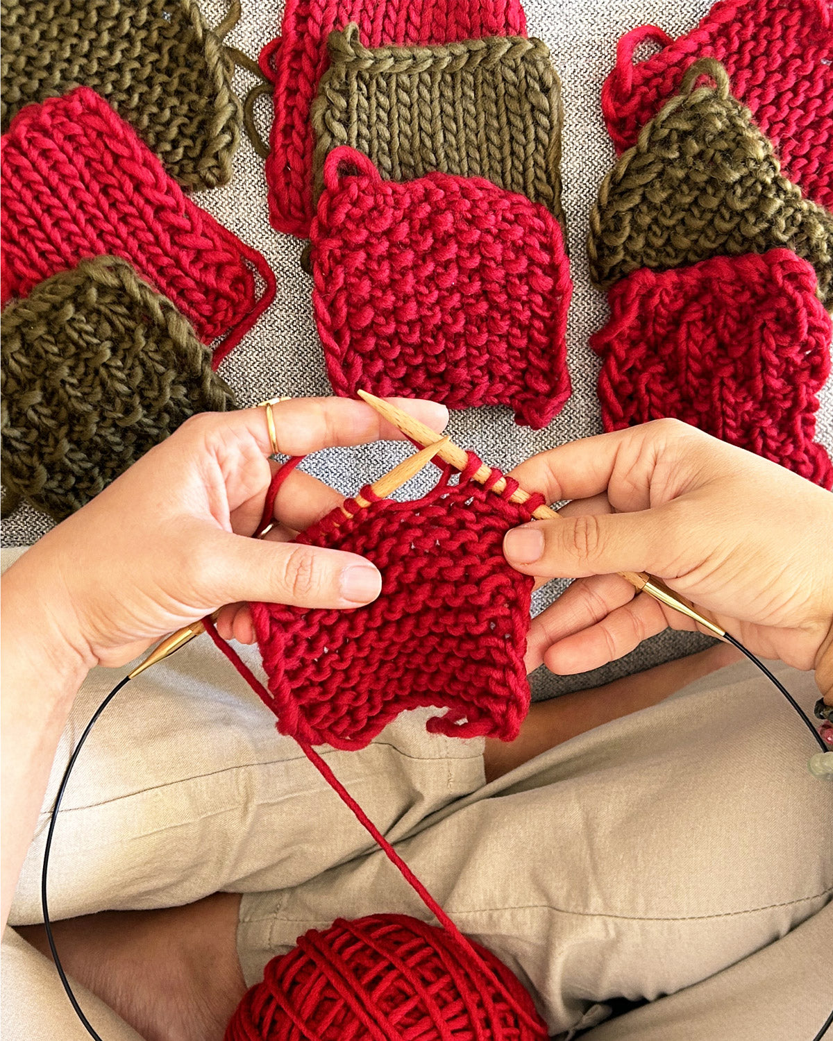Stitch Sampler Kit: Learn The Basics Knitting Kit - Coming Soon 9 Stitch Sampler Kit: Learn The Basics Knitting Kit - Coming Soon