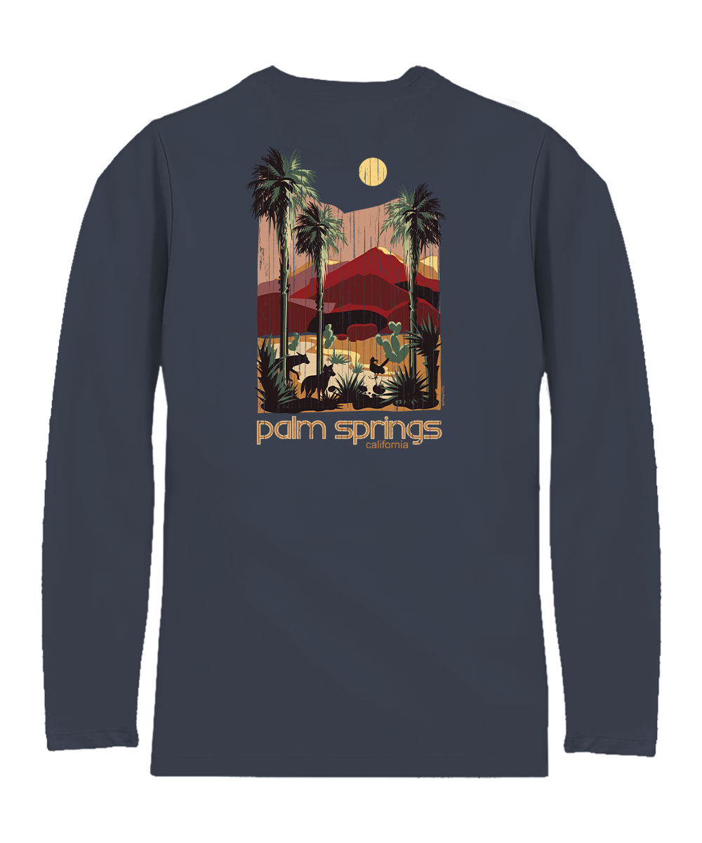 Desert Retreat - Smoke Long Sleeve Pima T-Shirt