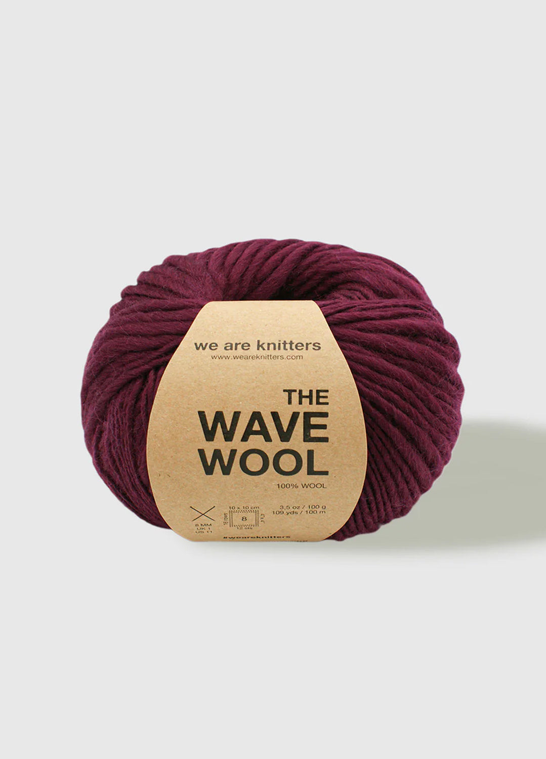 The Wave Wool Bordeaux 1 The Wave Wool Bordeaux