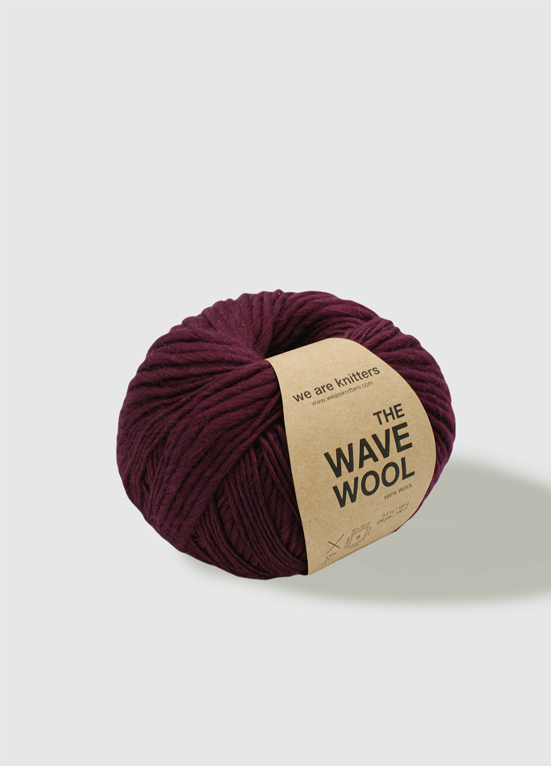 The Wave Wool Bordeaux 2 The Wave Wool Bordeaux