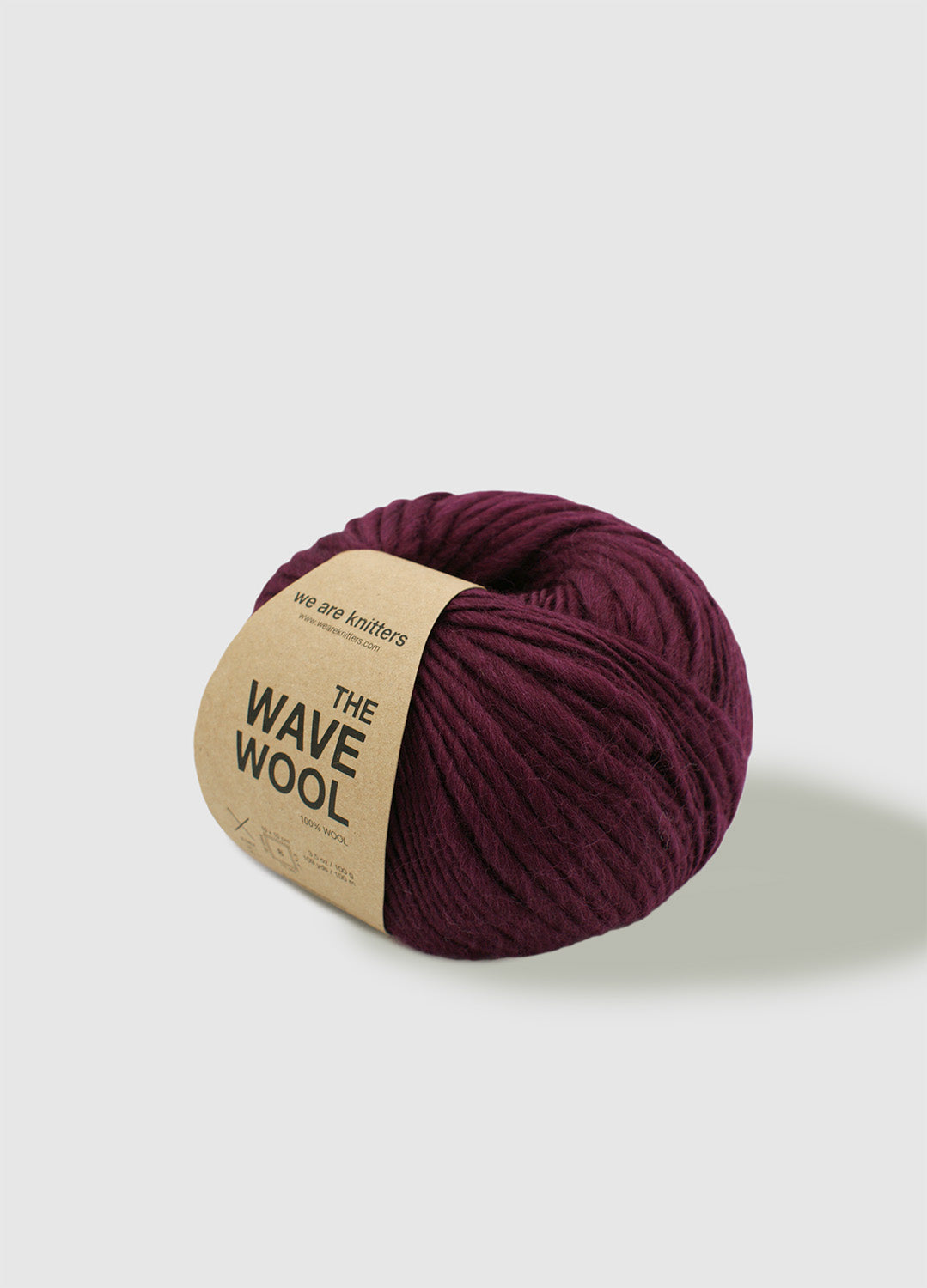 The Wave Wool Bordeaux 3 The Wave Wool Bordeaux