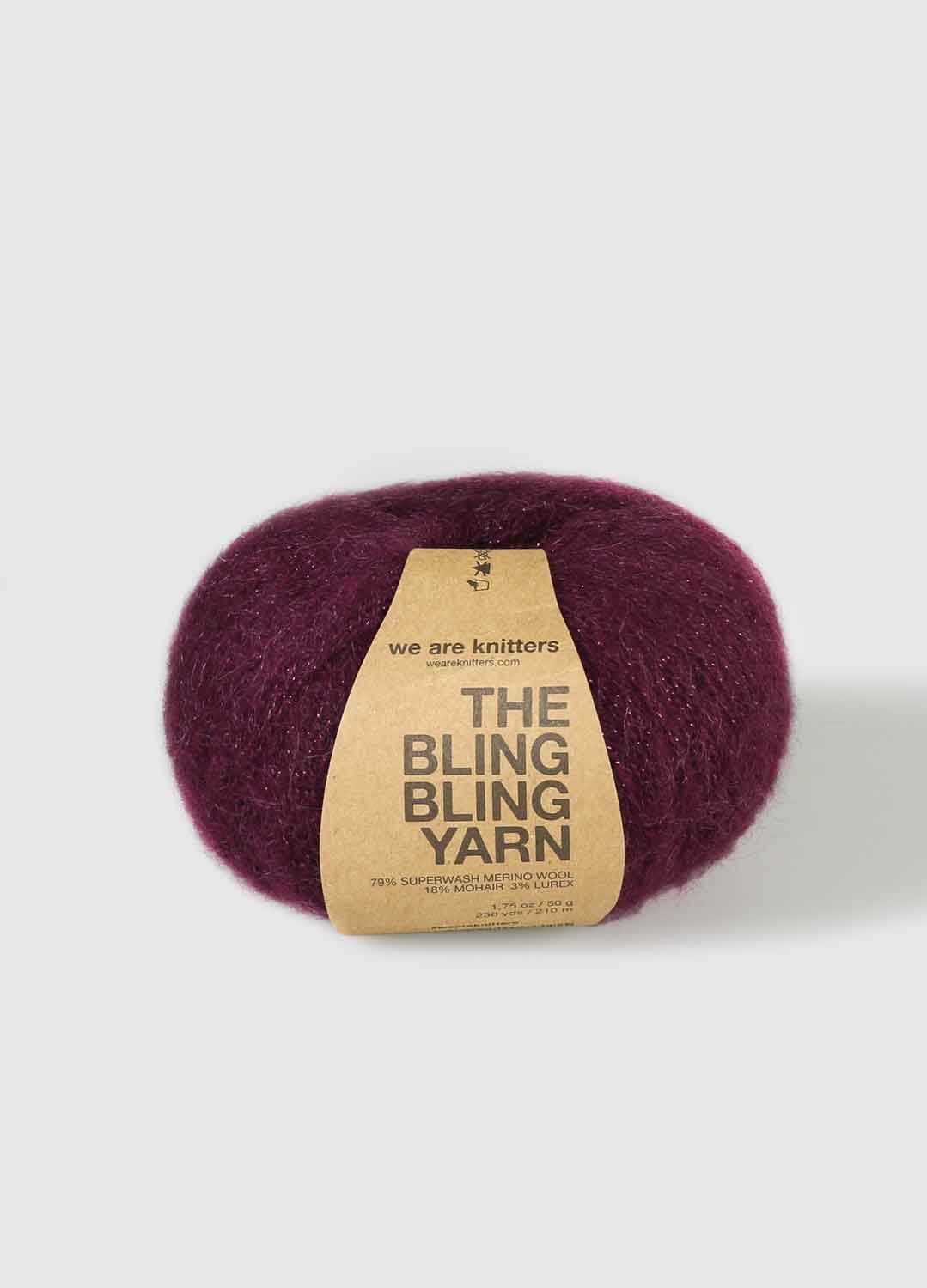 The Bling Bling Yarn Bordeaux 1 The Bling Bling Yarn Bordeaux