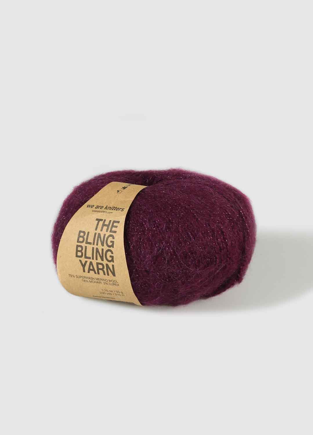 The Bling Bling Yarn Bordeaux 2 The Bling Bling Yarn Bordeaux