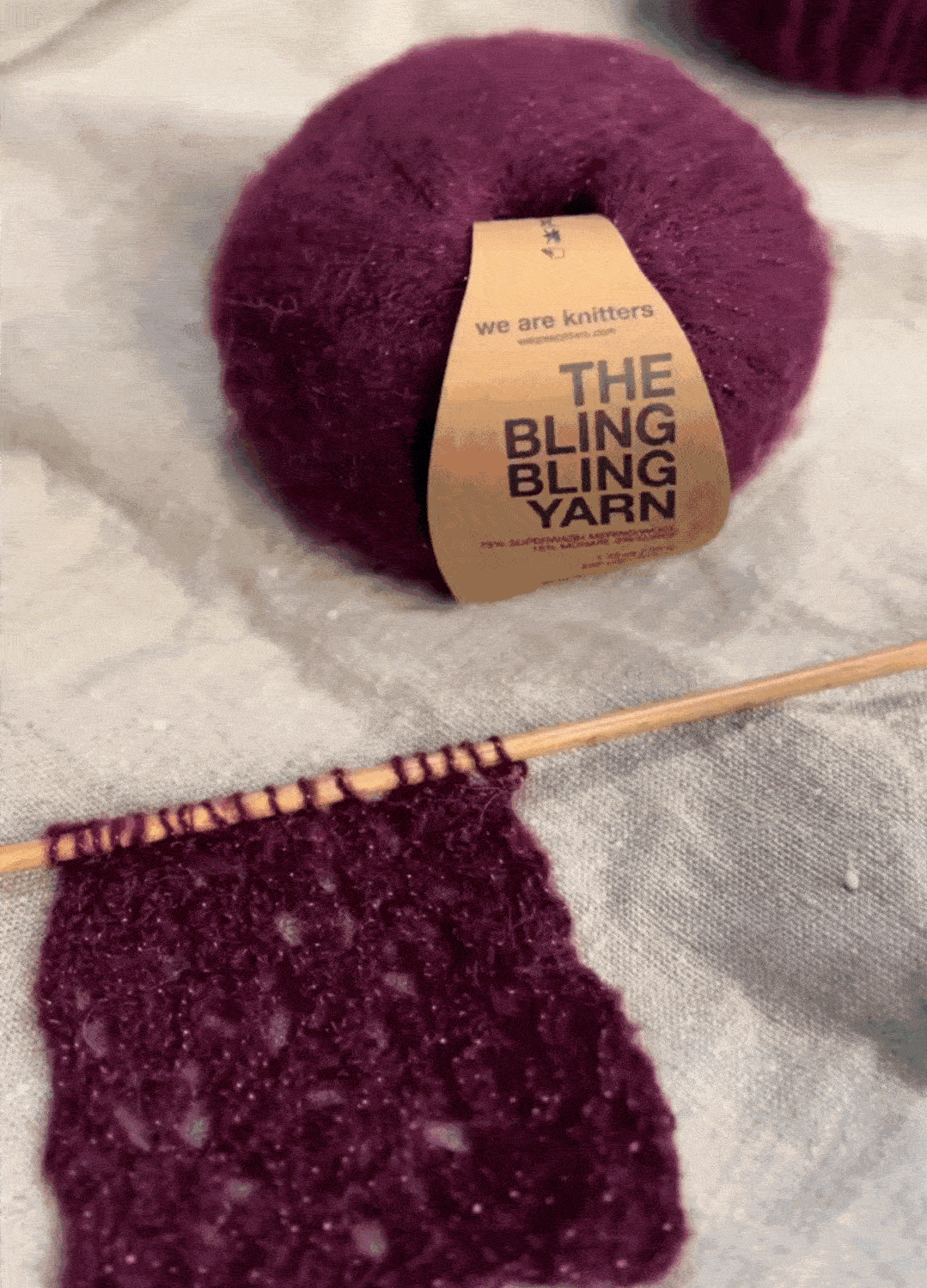 The Bling Bling Yarn Bordeaux 4 The Bling Bling Yarn Bordeaux