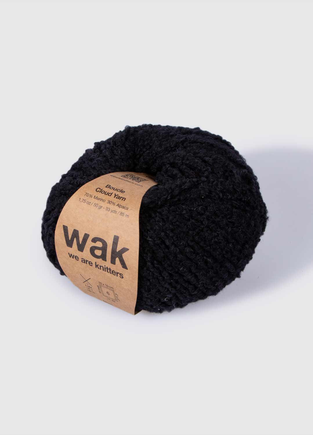 The Boucle Cloud Yarn Black 2 The Boucle Cloud Yarn Black