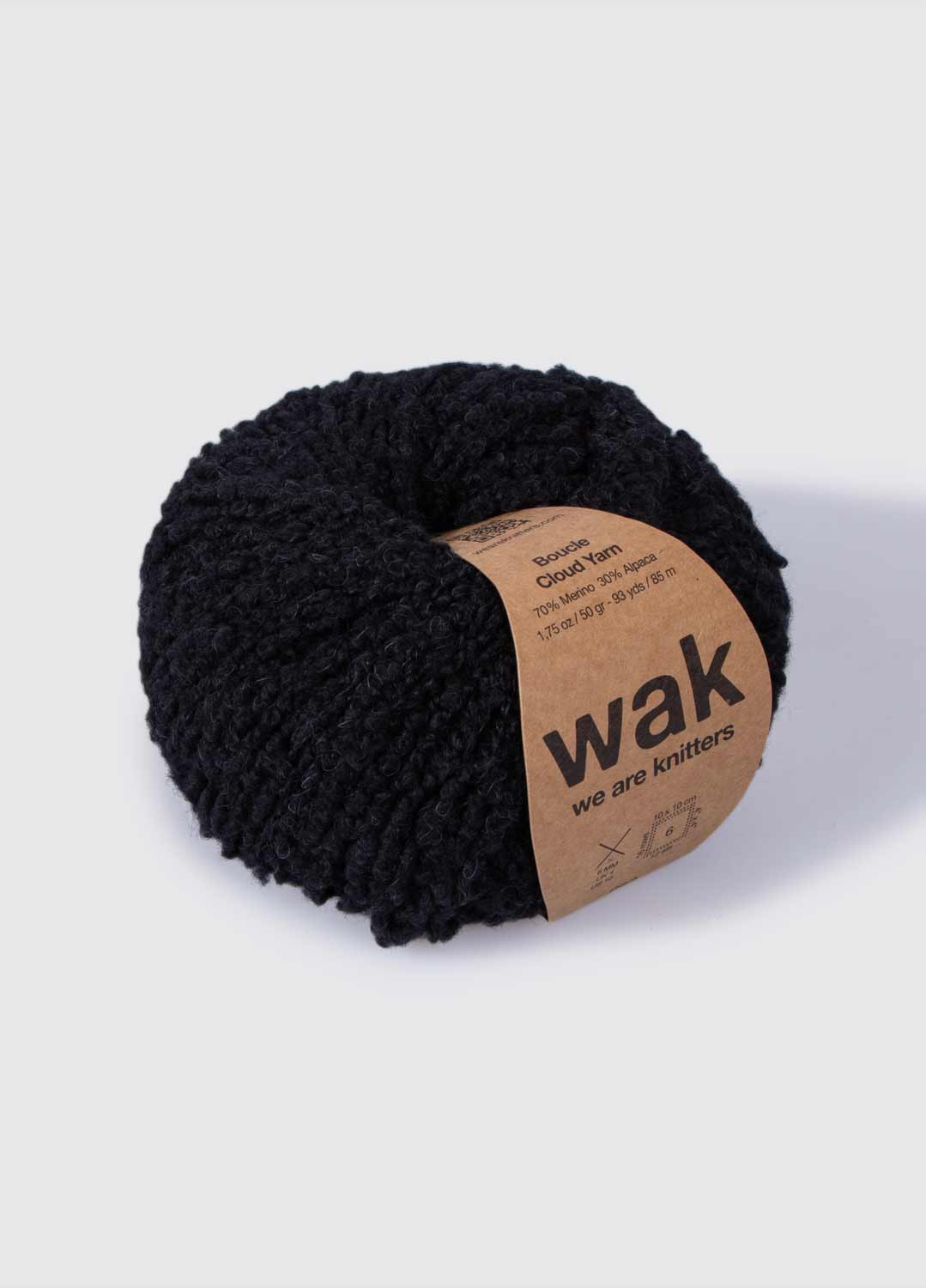 The Boucle Cloud Yarn Black 4 The Boucle Cloud Yarn Black