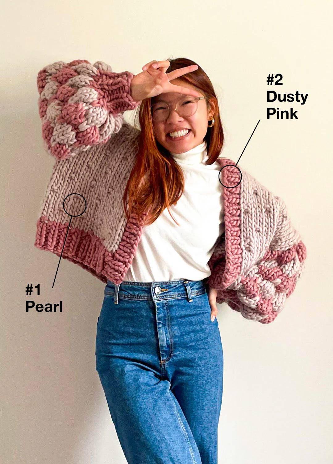 The Social Bubble Cardigan x Beatific Brenda Kit 2 The Social Bubble Cardigan x Beatific Brenda Kit