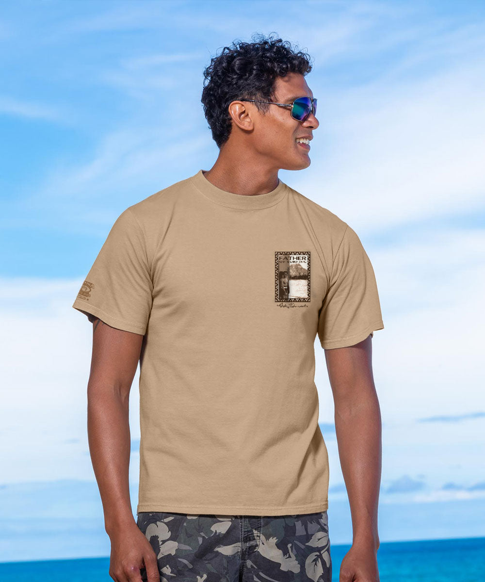 Duke Kahanamoku Father Of Surfing - Kona Coffee Dyed Short Sleeve Crewneck T-Shirt 3 Duke Kahanamoku Father Of Surfing - Kona Coffee Dyed Short Sleeve Crewneck T-Shirt