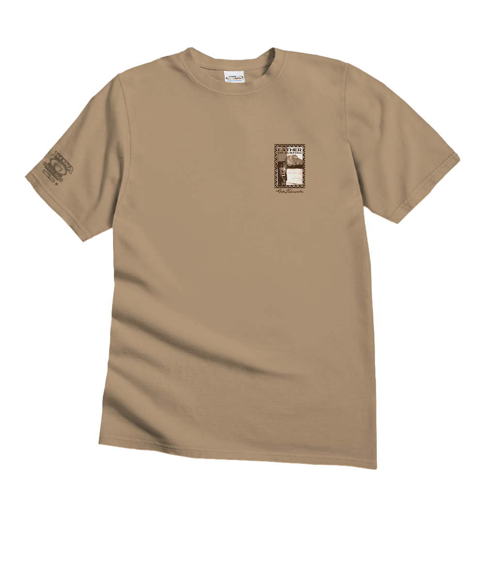 Duke Kahanamoku Father Of Surfing - Kona Coffee Dyed Short Sleeve Crewneck T-Shirt 4 Duke Kahanamoku Father Of Surfing - Kona Coffee Dyed Short Sleeve Crewneck T-Shirt